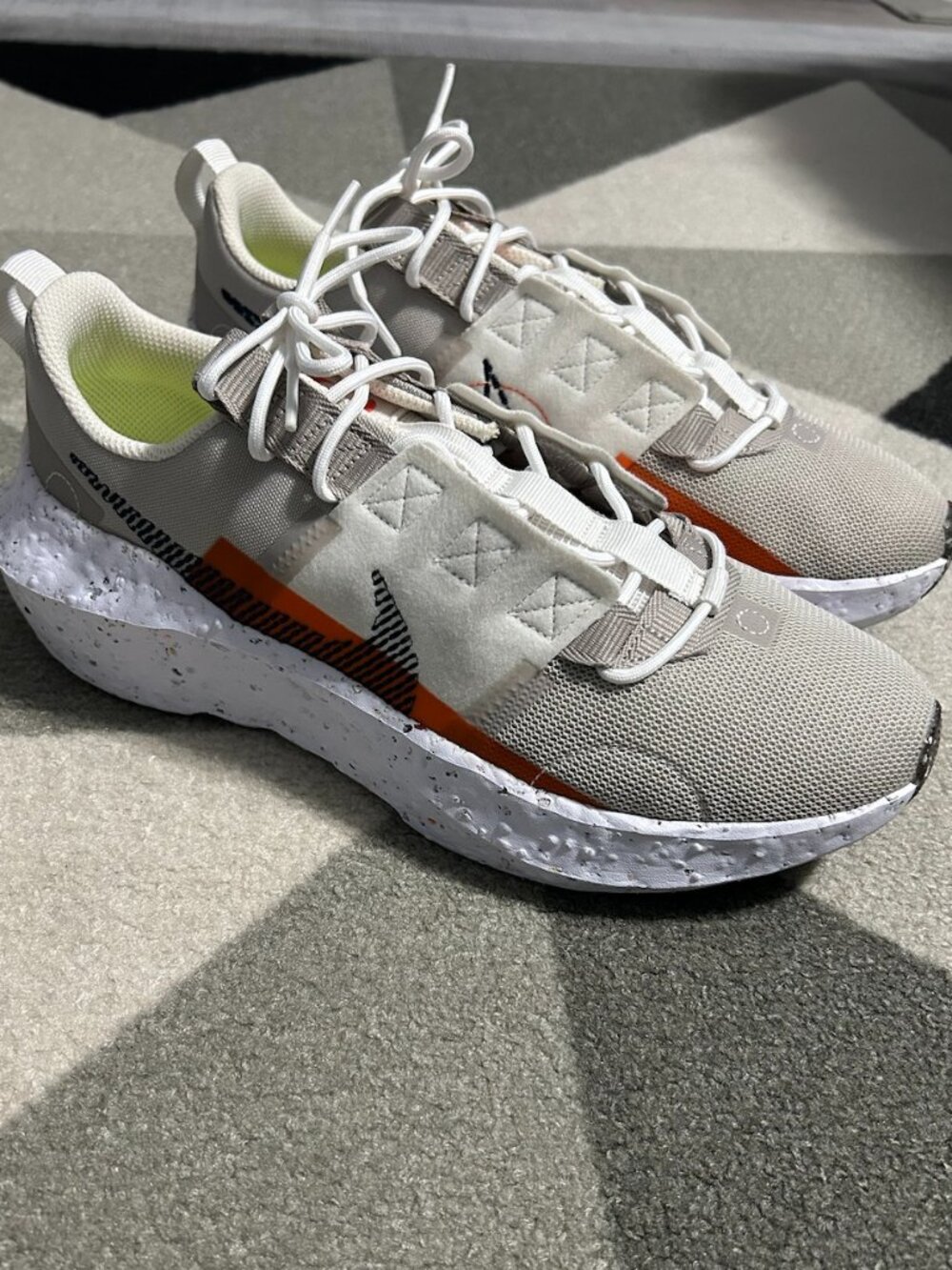 Nike Crater Impact Tan/Cream/Orange Sneakers Men's Size 9.5 Style DB2477-210